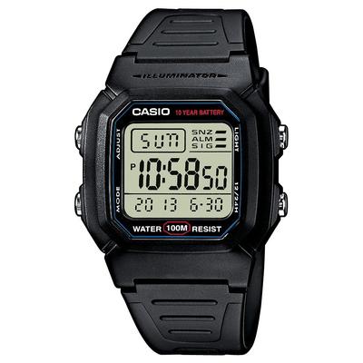 Chronograph, schwarz (grau, schwarz), CASIO TIMELESS COLLECTION, Armbanduhren, Herren, schwarz, Chronograph, Quarzuhr, Armbanduhr, Herrenuhr, Digitaluhr, Kalender, Stoppfunktion