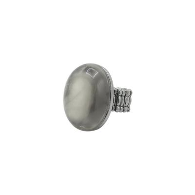 Fingerring "Greyster", schwarz, COLLEZIONE ALESSANDRO, Fingerringe, Damen, Messing, Fingerring