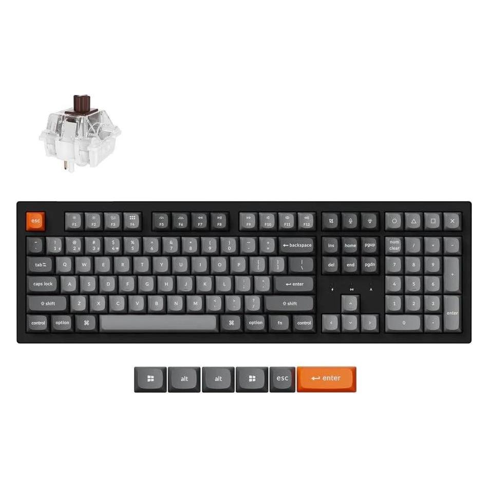 Keychron K10 Max (US, Kabelgebunden, Kabellos) (K10M-H3)