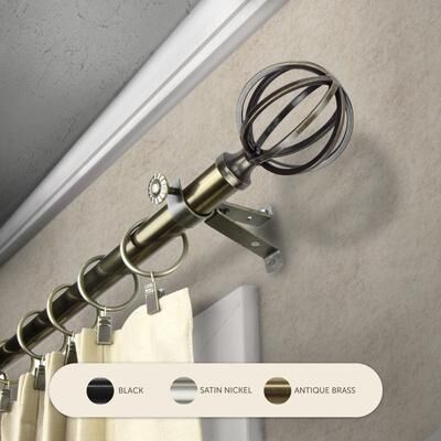 InStyleDesign Loop Adjustable Curtain Rod
