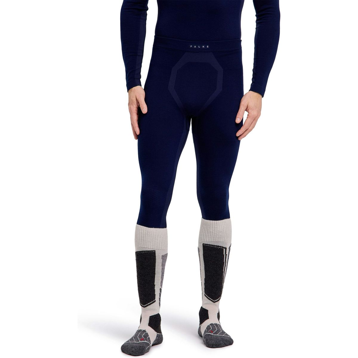 Falke Thermozone Herren Tights Wool-tech space blue (6116) S 33492-6116-S