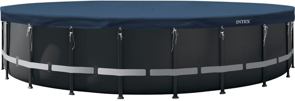Pool-Abdeckplane INTEX "Deluxe", blau, 732, Polyethylen (PE), Planen, Pool-Abdeckplane, Ø 732 cm blau 732