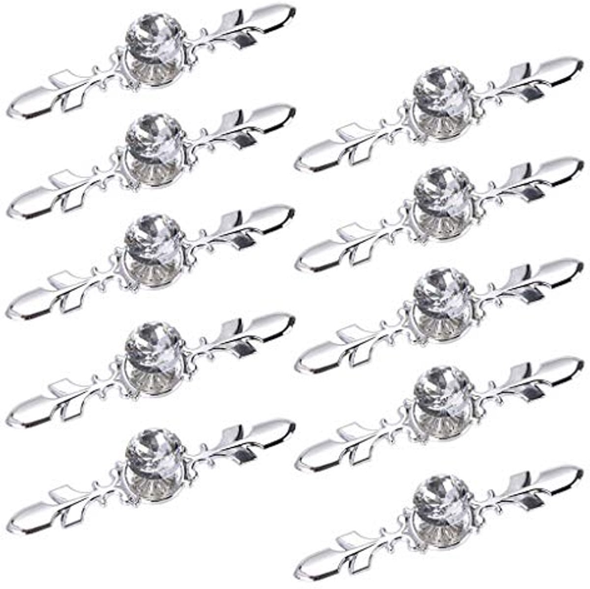 Set van 10 kristallen ladeknoppen met diamantvorm voor meubels