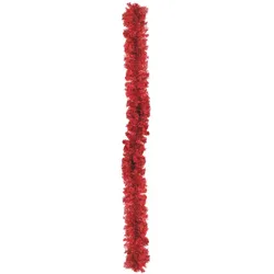 EUROPALMS Edeltannengirlande, rot, 270cm