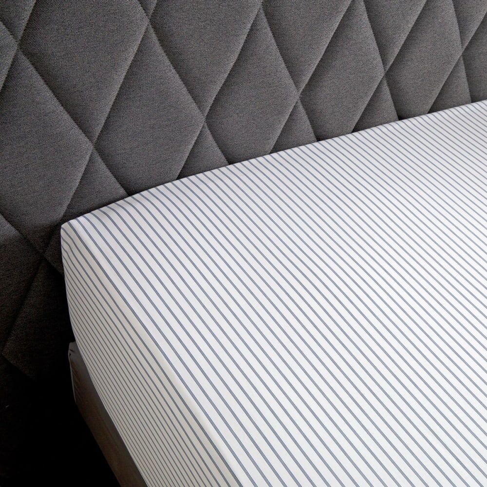 Anne de Solène Drap housse percale blanc 90x200 cm Blanc 200x0x90cm