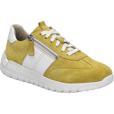 Sneaker JOSEF SEIBEL "Gabby 01, gelb-kombi", Damen, Gr. 42, gelb (gelb, kombi), Obermaterial: 100% Rindsleder Leather cow., Schuhe Sneaker