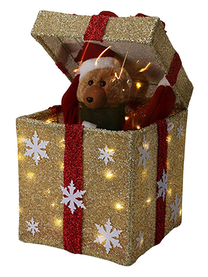WellHome LED-Dekoleuchte in Gold - (B)25 x (H)50 x (T)25 cm - onesize