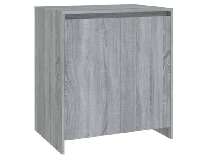 KGFHERENB Sideboard Grau Sonoma 70x41x75 cm Kommode mit 2 Türen Stabiler Beistellschrank in Grau Sonoma Optik für Wohnzimmer und Flur mit 2 Fächern für Bücher und Zierobjekte