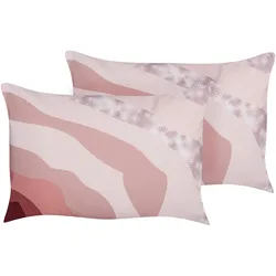 GARTENKISSEN 2er-Set abstraktem Motiv pastellrosa 40/60 cm Campei