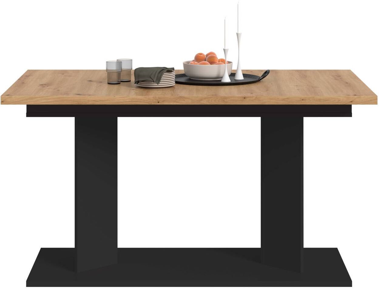 Pharao24.de Esstisch Ausziehtisch in modernem Design zweiteilig
