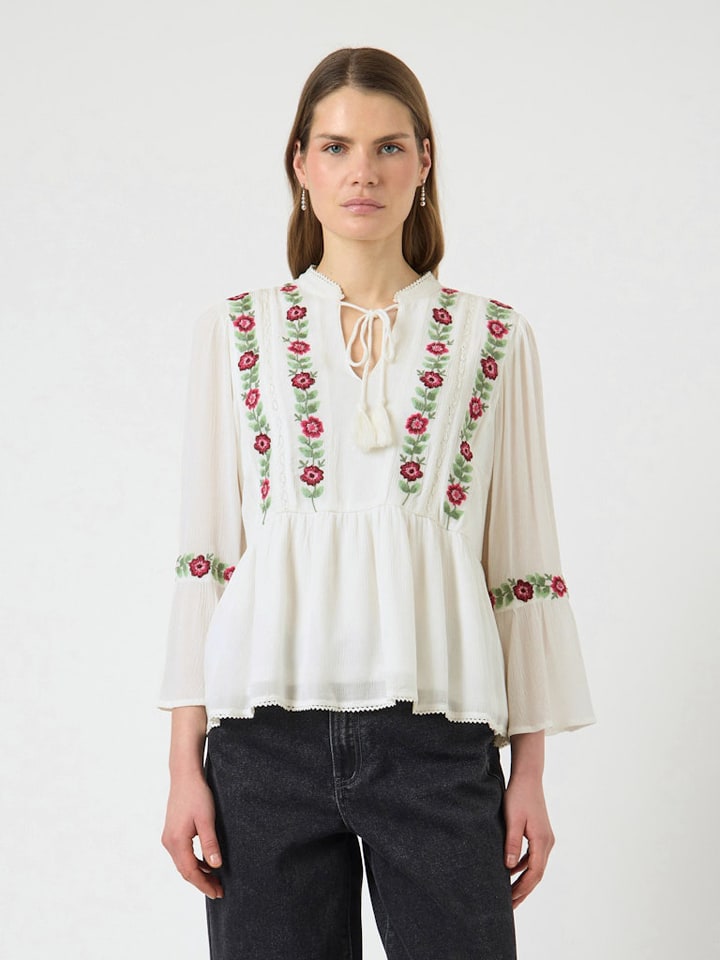 YAS Bluse in Weiß - 38