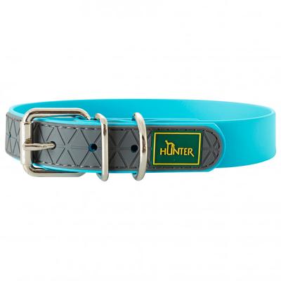 Hunter - Collar Convenience - Hundehalsband Gr Halsumfang 38-46 cm - Breite 2,5 cm turquoise