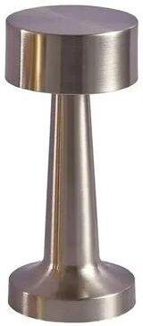 Uplift Treasures 3 Color Touch LED Rechargeable Retro Table Lamp a Sand Nickel