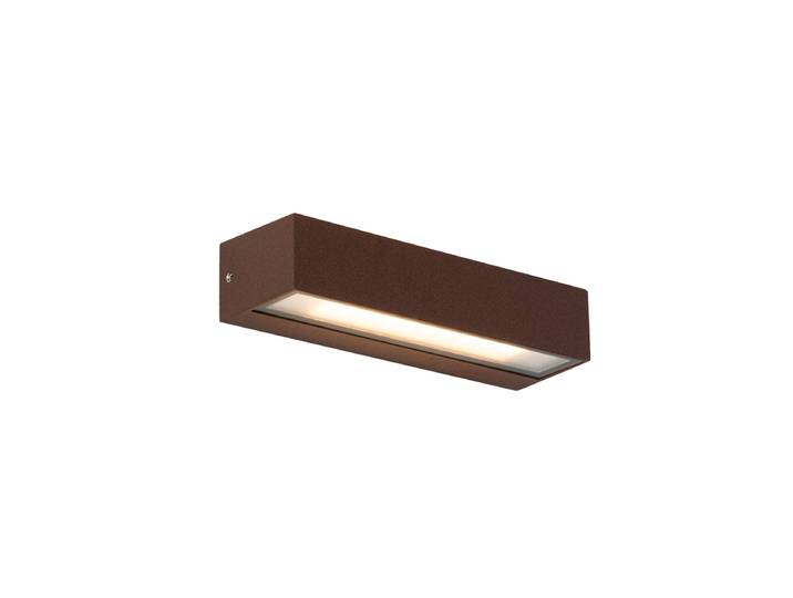 Applique murale industrielle brun rouille avec LED IP65 - Steph