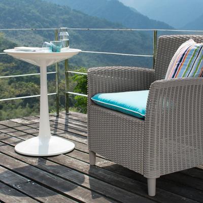 SPROUT 2 IN 1 SIDE TABLE by Polder in Orange