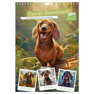Unsere Rasselbande (Wandkalender 2027 DIN A4 hoch), CALVENDO Monatskalender