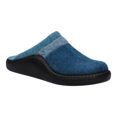Hausschuh JOSEF SEIBEL "Monaco D 06, türkis-multi", Damen, Gr. 35, blau (türkis, multi), Obermaterial: 100% Textilmaterial TEXMAT., Schuhe Hausschuh