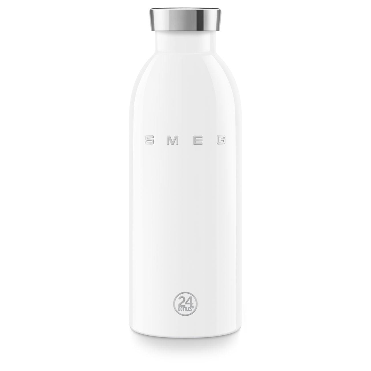 SMEG WBF01WH 24Bottles Clima Bottle isolierte Edelstahlflasche Weiß 500 ml