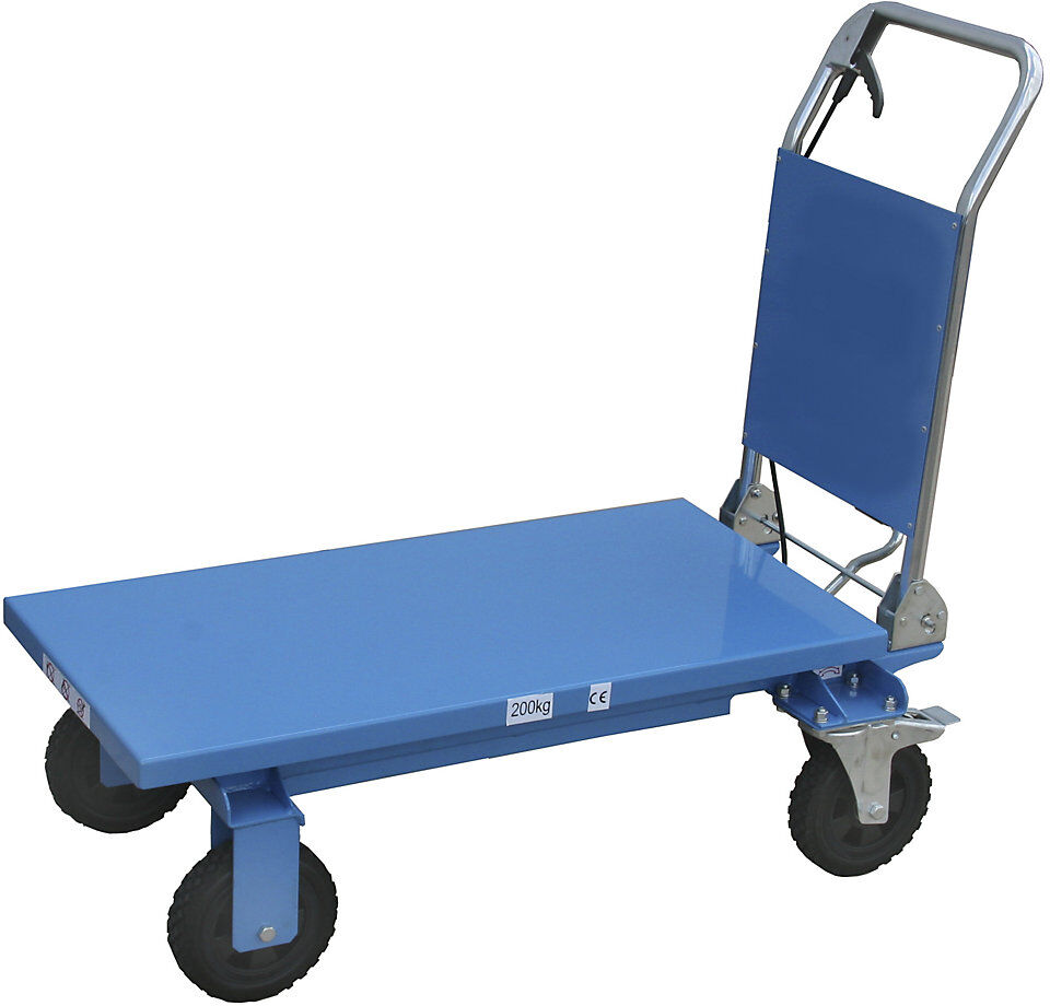 kaiserkraft Hubtischwagen, Hubbereich 330 - 1010 mm, Tragfähigkeit 200 kg