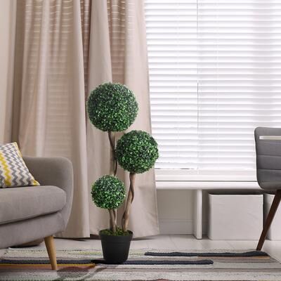 "HOMCOM 35.5"" Artificial Plant in Pot"