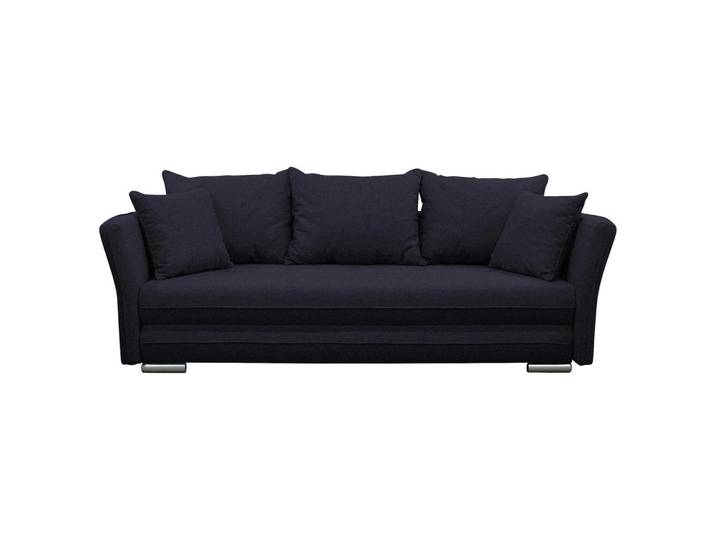 Mid.you Schlafsofa, Schwarz, Kunststoff, 2-Sitzer, Füllung: Schaumstoff, 235x83x106 cm, Wohnzimmer, Sofas & Couches, Schlafsofas, Schlafsofas mit Bettkasten