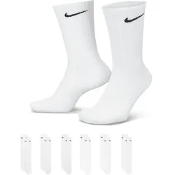 6er Pack NIKE Everyday Cushioned Crew-Trainingssocken white/black 46-50