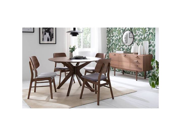 Esstisch OLSON Ø 120cm Braun/Walnuss