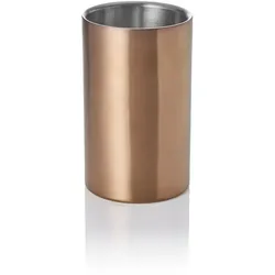 WAS Germany Flaschenkühler, Ø 12 cm, Höhe 19 cm, Titanium gold, doppelwandig, Chromnickelstahl, PVD-Beschichtung