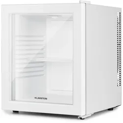 Klarstein Brooklyn 30 Mini-Kühlschrank Glastür LED Ablage Weiß