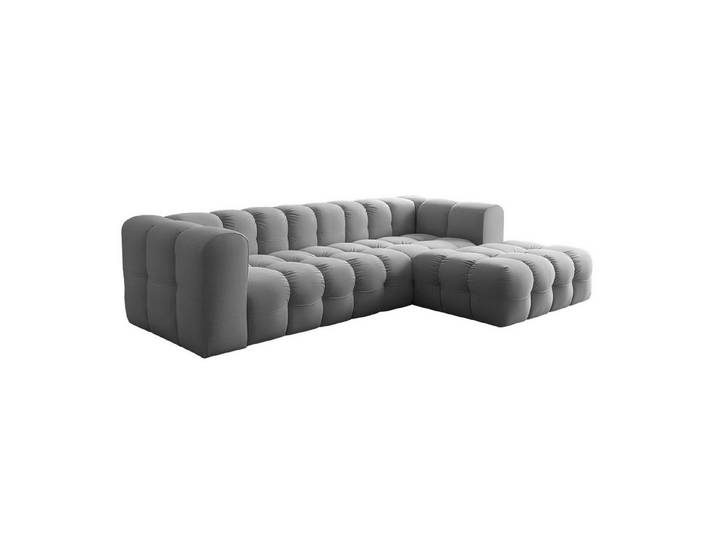 Friderik-EU Ecksofa Baloo L – modernes Design & Komfort mit HR-Schaumstoff-Polsterung, Stoff Tiffany