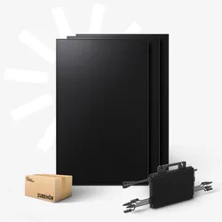 1440Wp Balkonkraftwerk mit 3 SunPro BC 480 W Modulen und 1600 W Wechselrichter Solaranlagen-Set Trio (BC) | kleines kraftwerk