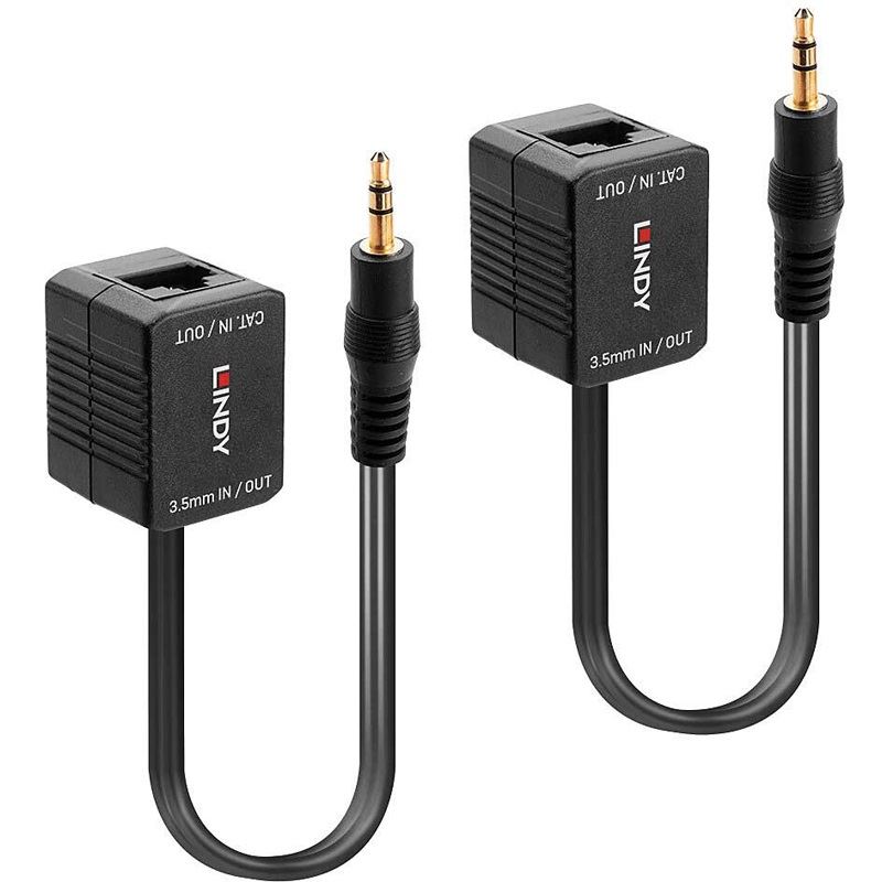 Lindy Stereo Audio Extender Cat.5/6 100m 3,5mm