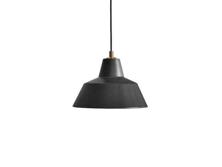 Suspension Workshop W2, noir mat, aluminium, E27 - Made By Hand - Salle à manger - Design - À ampoule unique