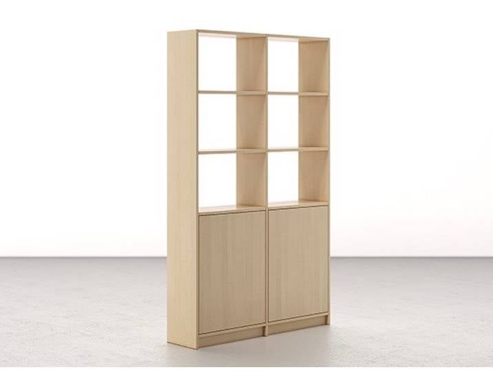 Schlichtes Regal aus Massivholz Ahorn (euro­päisch) Klarlack
