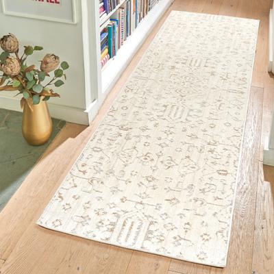 Gertmenian Sydney Light Toned Cream Ivory Moroccan Bohemian Soft Polyester Indoor Area Rug Collection
