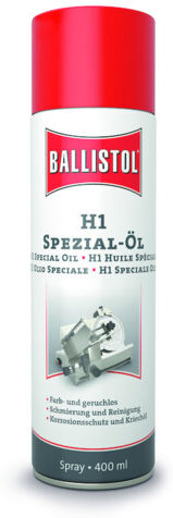 BALLISTOL H1 Spray d'huile spéciale, 400ml, enregistré NSF n°143097 (25313)