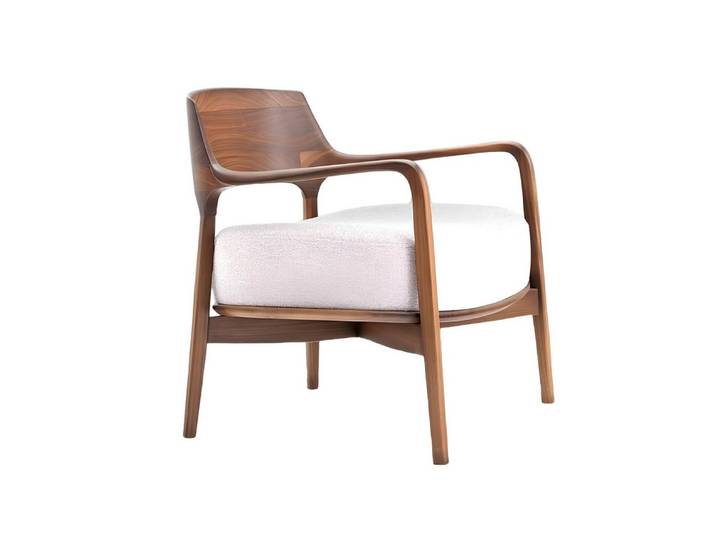 JVmoebel Relaxsessel Holz Relaxsessel mit Polsterung und hochwertigem Vollholzrahmen (Sessel), Made in Europa