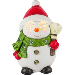 LED Schneemann - weiß|grün|rot