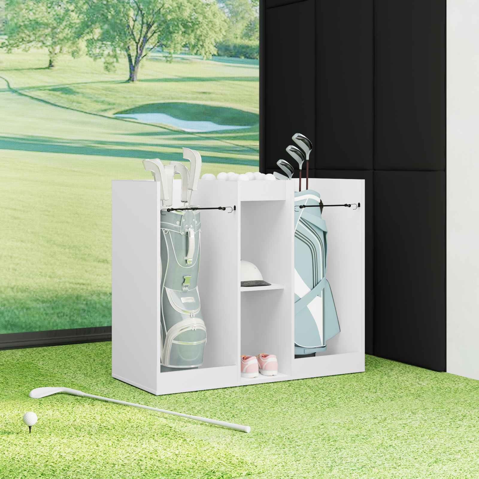 vidaXL Armoire de Golf Uni Blanc 102 x 45 x 85,5 cm