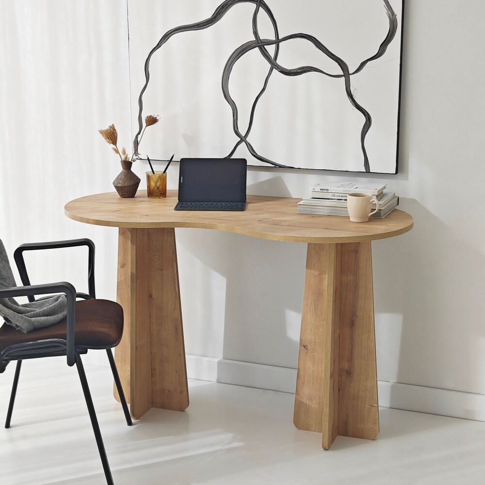 Habitat & Jardin Bureau en bois marron l120 Marron 120x75x60cm