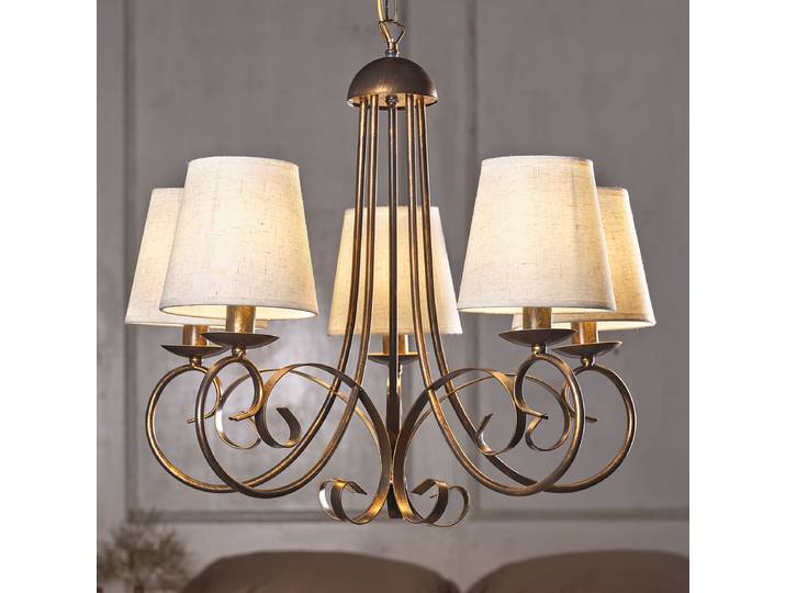 Lustre Pompei - Type B 70 x 115 x 70cm Blanc Coton E14