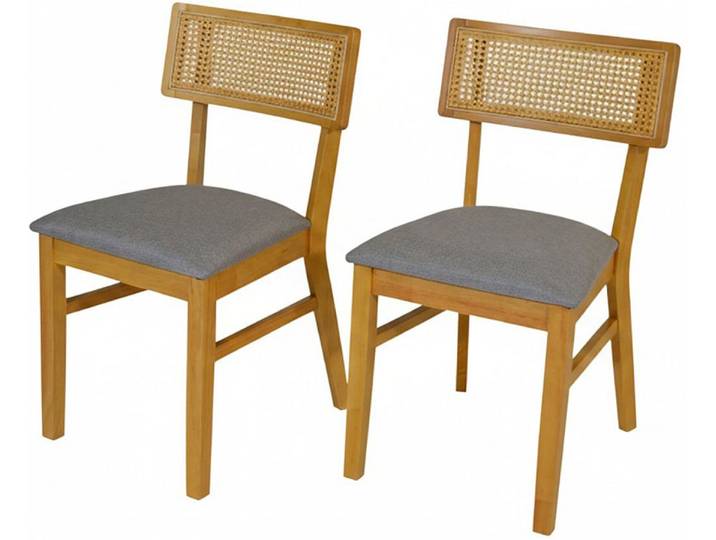 Esszimmerstuhl JAHNKE VIENNA SIT DUO , braun (silbergrau, eiche, eiche, silbergrau), B:47cm H:81,5cm T:50cm, Massivholz, Stühle, Esszimmerstuhl, Esszimmerstuhl (2er Set), Massivholz, gepolstert, bis 110 kg belastbar