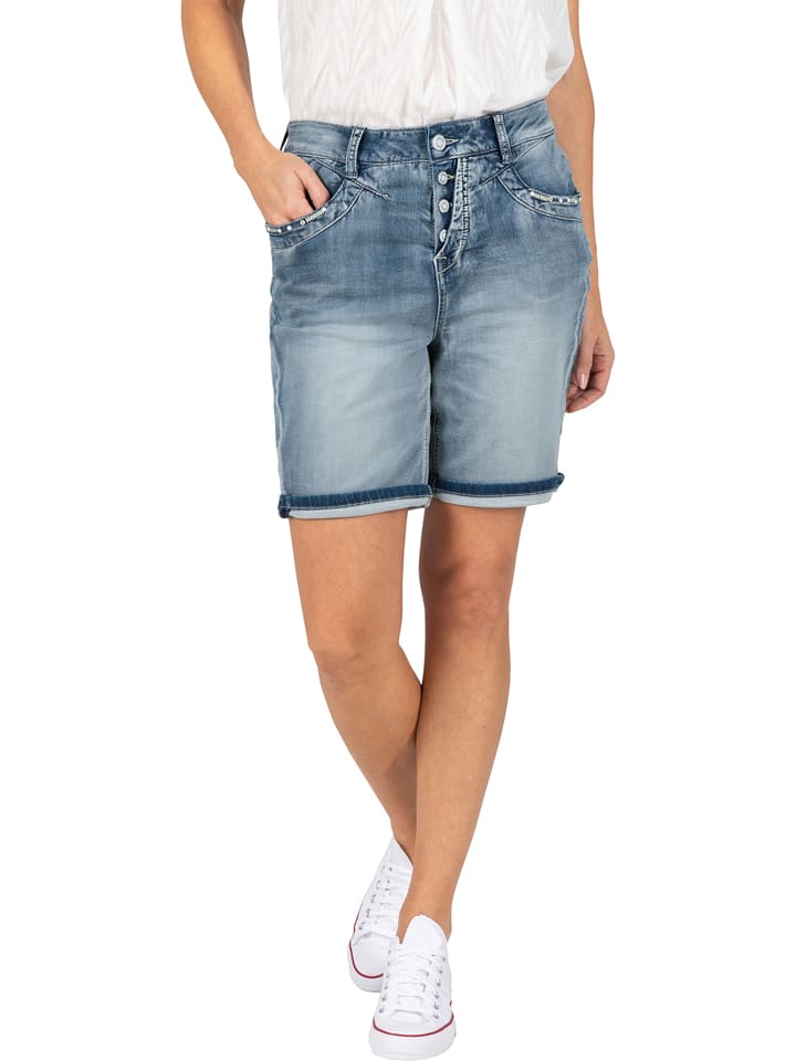 Timezone Jeans-Shorts in Hellblau - W28