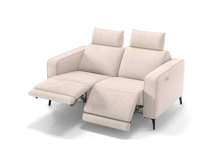 Stoffcouch 2-Sitzer BARLETTA Relaxsofa Couch