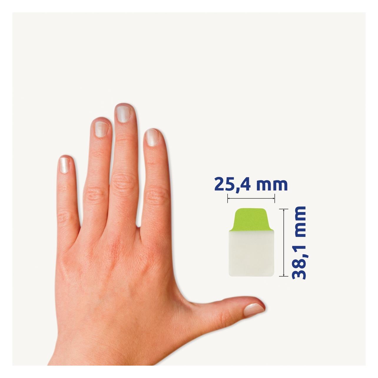 Avery Zweckform Haftstreifen UltraTabs Pastell, 25,4 x 38 mm beschreibbare Taben, aus Polyester, papierbe (38 x 25.40 mm) (74761)