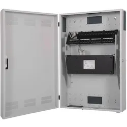Digitus Wandgehäuse - Slim (3 HE, 19 Zoll Rack), Serverschrank, Grau