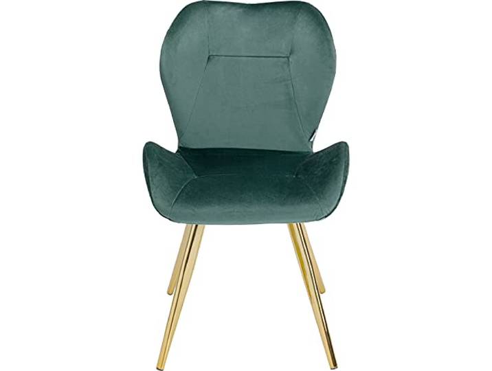 Kare Design Stuhl Viva, eleganter Stuhl, perfekt als Esszimmerstuhl oder Schminktischstuhl, stabil auf filigranen Beinen, samt- grüner, (H/B/T) 82x45x52