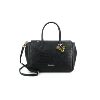 Tragetasche MARILYN MONROE "DOROTHY CROCO LARGE DOUBLE HANDLE BAG Damen", Damen, Gr. B/H/T: 25cm x 17cm x 25cm onesize, schwarz, Polyurethan, Taschen, Tragetasche Damen, Shopper, Einkaufstasche, Fashion, Lifestyle, Sale