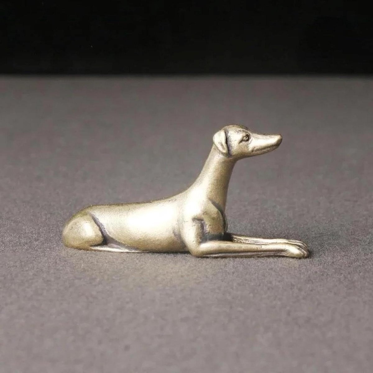 Handgemaakt Messing Dieren Ornament - Vintage Koperen Bureau Decoratie - 5,5 x 2,7 cm