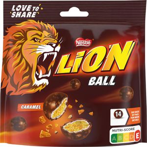 Nestle Schokobonbons Lion Ball Caramel, Milchschokolade, 130 g